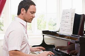 Man playing piano
