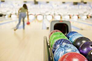 Woman bowling