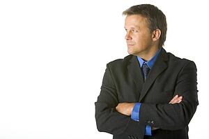 Businessman Looking Sideways