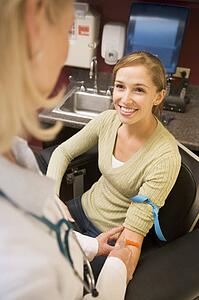 Young Woman Having Blood Test Done