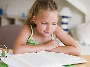 Young Girl Doing Her Homework