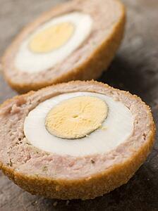 Scotch Egg cut in half