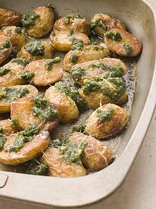 Baby Potatoes roasted with Pesto