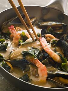 Japanese Seafood and Wakame Seaweed Curry