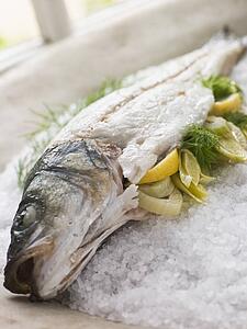 Whole Seabass Roasted in a Sea Salt Crust with Fennel