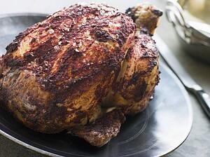 Roast Tandoori Chicken stuffed with Keema