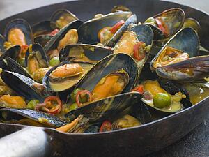 Mussels Cooked Bangladeshi Rezala Style