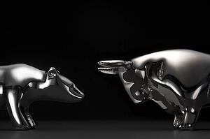 Bear And Bull Figurine