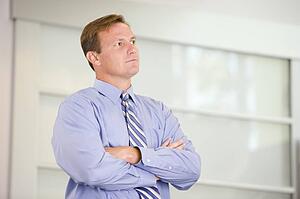 Businessman standing indoors