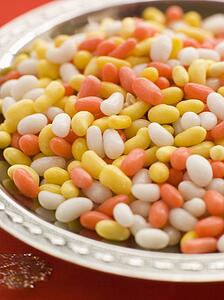 Dish of Sugar Coated Fennel Seeds