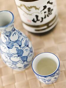 Sake Bottle Jug and Cup 