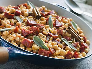 Chickpeas Chorizo Sausage and Sage