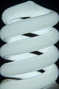 Close Up Of Energy Efficient Light Bulb