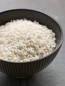 Bowl of uncooked Basmati Rice