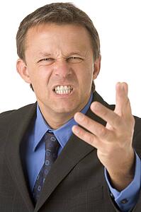 Businessman Very Angry