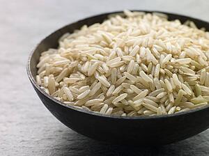 Bowl of Uncooked Basmati Rice