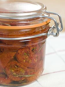 Oven Dried Tomatoes in a Jar