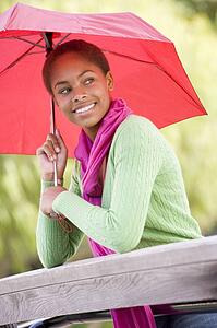 Portrait Of Teenage Girl Outdoors 