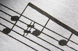 Close-Up Musical Notes