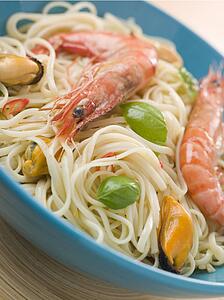 Bowl of Shellfish Linguine