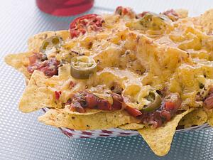 Portion Of Cheese And Chilli Nachoes