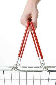 Hand Holding Shopping Basket