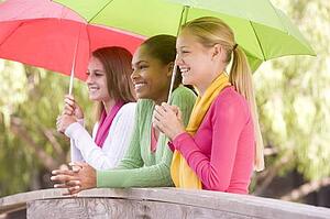 Portrait Of A Group Of Teenage Girls