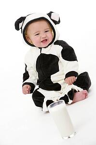 Baby in cow costume