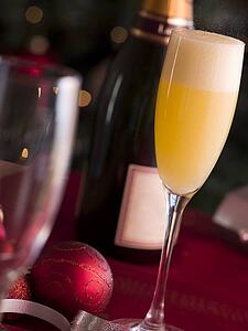 Glass of Bucks Fizz