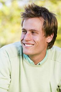 Man outdoors smiling