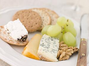 Plate of Cheese and Biscuits