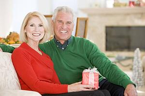 Mature Couple At Christmas