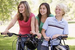 Teenagers On Bicycles 