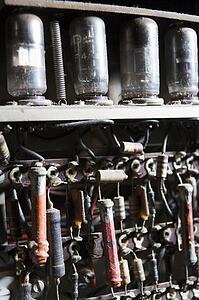 Old fashioned electrical components