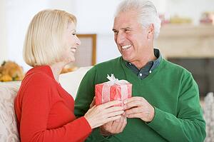 Mature Couple At Christmas