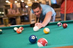 Man playing pool