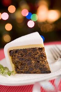 Wedge of Christmas Cake