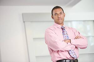 Businessman standing indoors