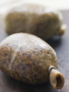 Whole Haggis on a Chopping Board