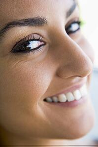 Head shot of woman smiling