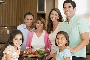 Family Preparing meal, mealtime Together 