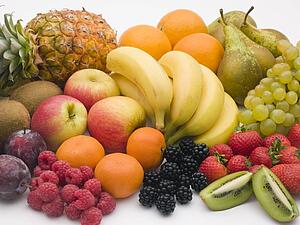 Selection of fresh fruit