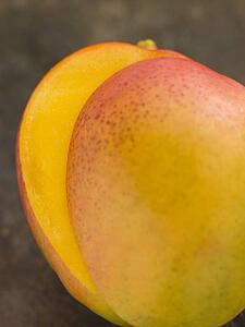 Halved mango