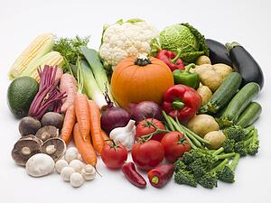Selection of fresh vegetables