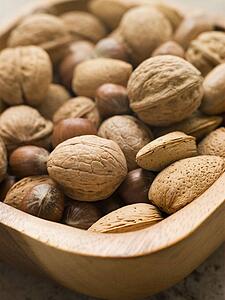 Bowl of mixed nuts