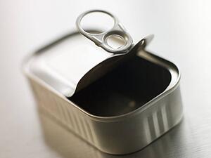 Opened pull ring can
