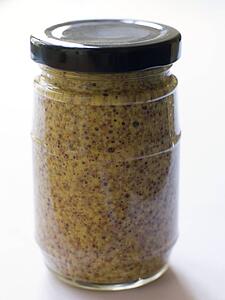 Jar of seed mustard