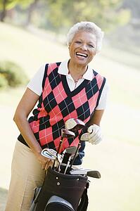 Portrait Of A Female Golfer