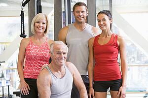 Portrait Of Men And Women At The Gym