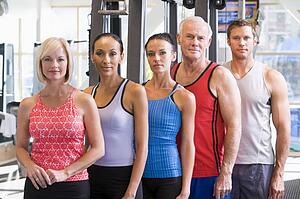 Portrait Of Men And Women At The Gym